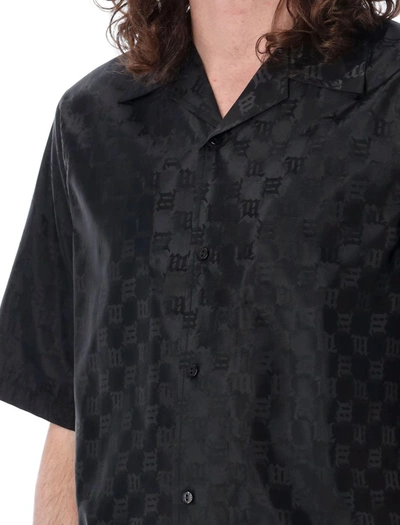 Shop Misbhv Monogram Nylon Shirt In Black