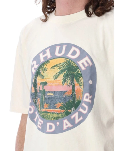 Shop Rhude Lago Tee In Vnt White