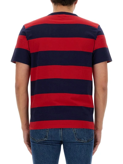 Shop Woolrich Striped T-shirt In Multicolour