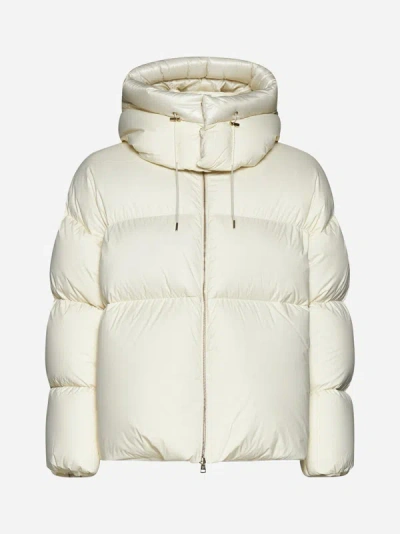 Shop Moncler X Roc Nation By Jay-z Antila Short Down Jacket In White