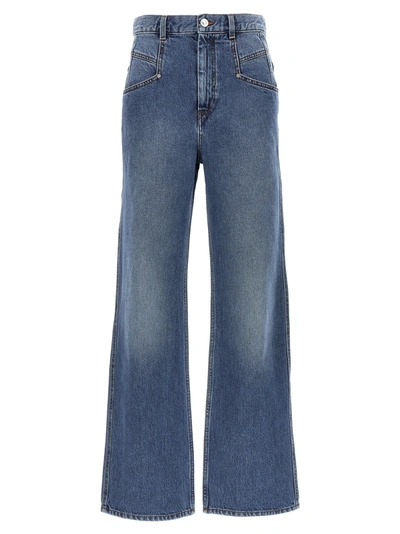 Shop Isabel Marant Dileskoa Jeans In Blue