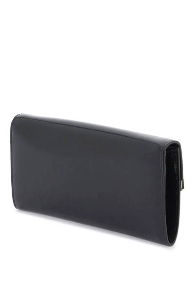 Shop Jimmy Choo Patent Leather Emmie Clutch In Black