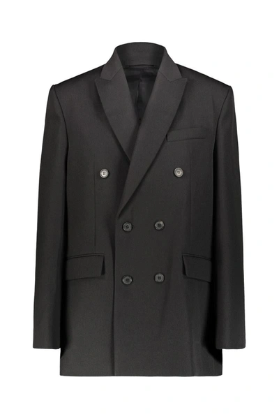 Shop Wardrobe.nyc Double Brested Blazer Clothing In Black