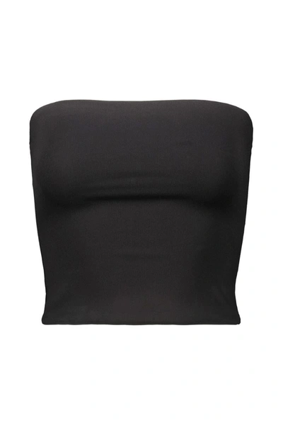 Shop Wardrobe.nyc Opaque Tube Top Clothing In Black