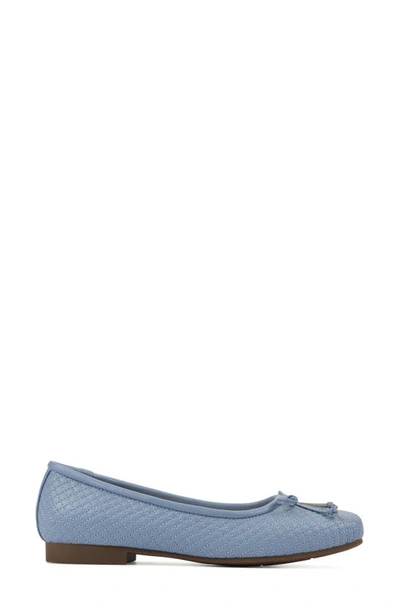 Shop Cliffs By White Mountain Bessy Ballet Flat In Carolina/ Blue/ Smooth