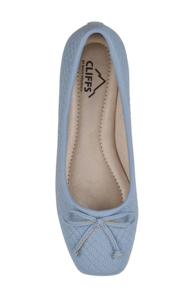 Shop Cliffs By White Mountain Bessy Ballet Flat In Carolina/ Blue/ Smooth