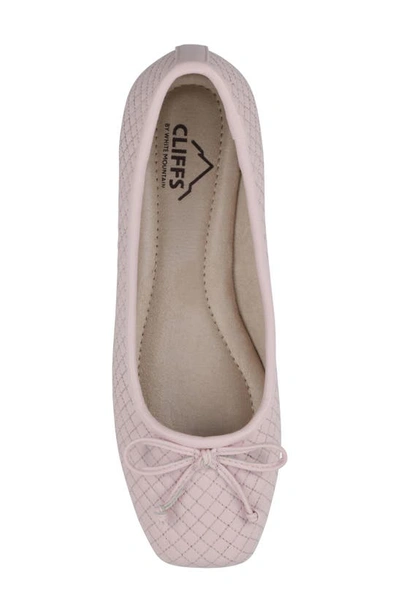 Shop Cliffs By White Mountain Bessy Ballet Flat In Pale Pink/ Smooth