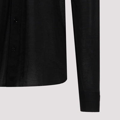 Shop Tom Ford Silk Shirt In Black