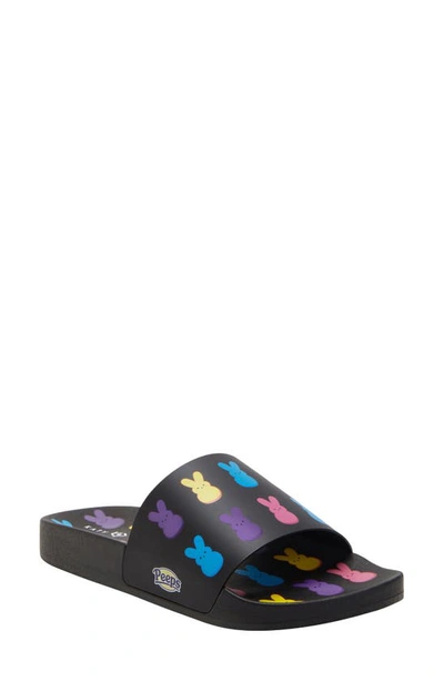Shop Katy Perry The Peeps Bunny Slide Sandal In Black Multi