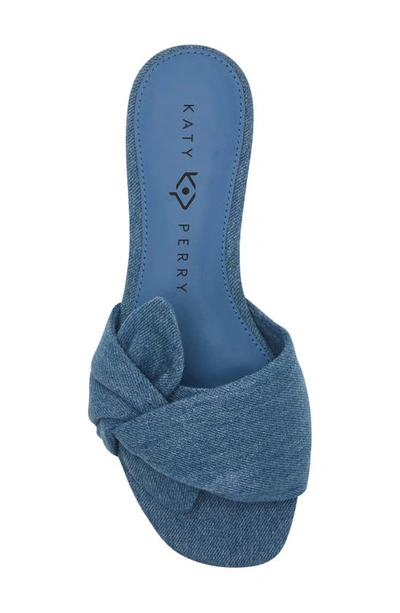Shop Katy Perry The Halie Bow Sandal In Blue Denim