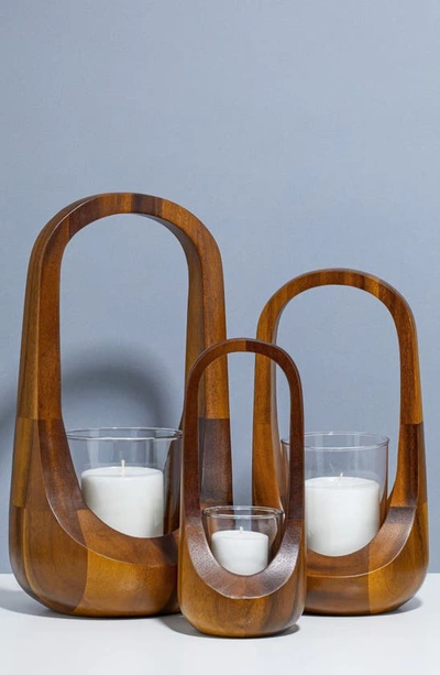 Nambe Classic Lantern In Brown