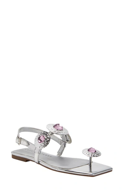 Shop Katy Perry The Camie Stone Slingback Sandal In Silver