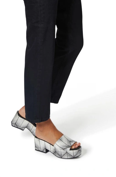 Shop Katy Perry The Busy Bee Platform Slide Sandal In Black White Multi