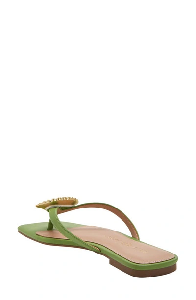 Katy Perry The Camie Shell Flip Flop In Jade Green