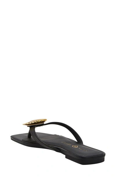 Katy Perry The Camie Shell Flip Flop In Black