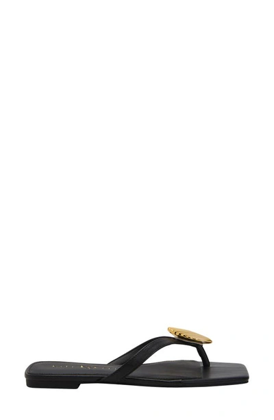 Katy Perry The Camie Shell Flip Flop In Black
