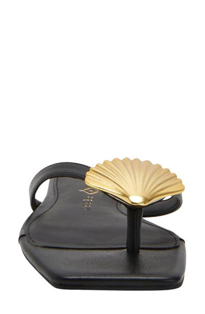 Katy Perry The Camie Shell Flip Flop In Black