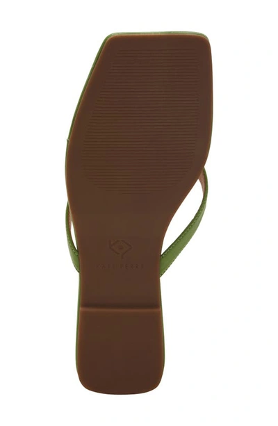 Shop Katy Perry The Camie Shell Flip Flop In Jade Green