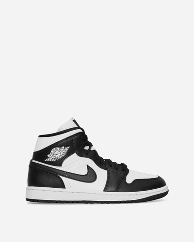 Shop Nike Wmns Air Jordan 1 Mid Sneakers White / Black In Multicolor