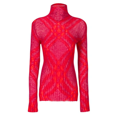 Shop Burberry Sweaters In Rossa