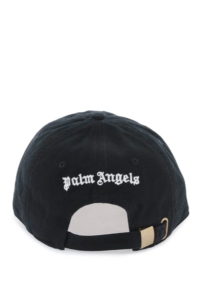 Shop Palm Angels Black Cotton Baseball Cap