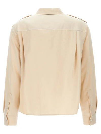 Shop Theory Lyoncell Blouse In Beige