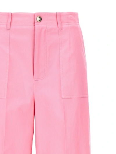 Shop Twinset Loose Leg Pants In Pink