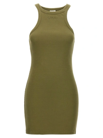 Shop Vetements 'racing Tank Top' Dress In Green