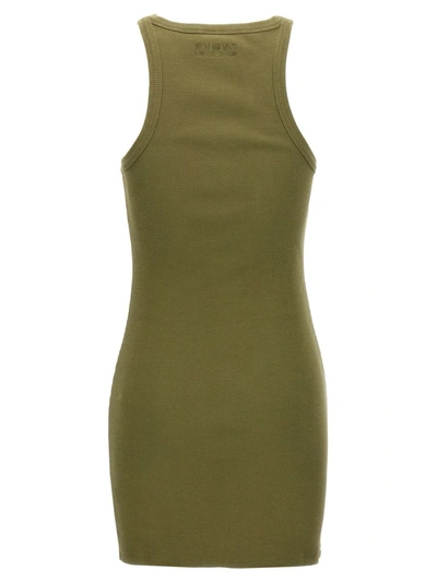 Shop Vetements 'racing Tank Top' Dress In Green