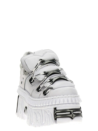 Shop Vetements X New Rock 'platform' Sneakers In White