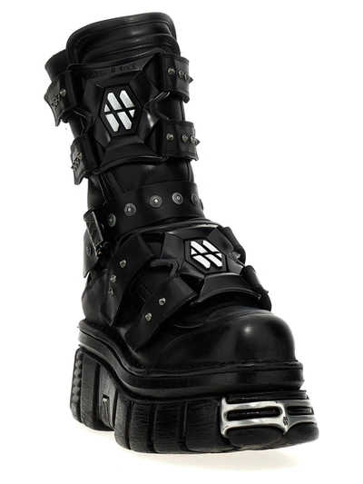 Shop Vetements X New Rock 'gamer' Boots In Black