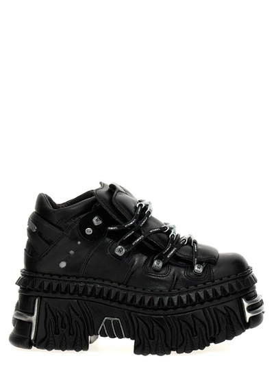 Shop Vetements X New Rock 'platform' Sneakers In Black
