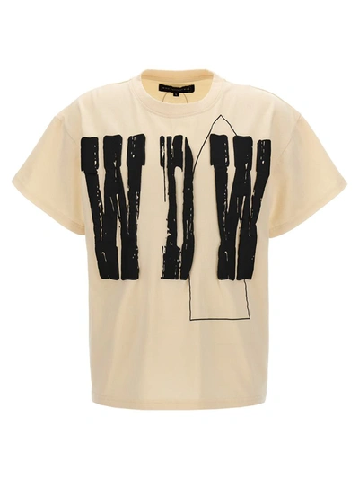 Shop Who Decides War 'wdw' T-shirt In White