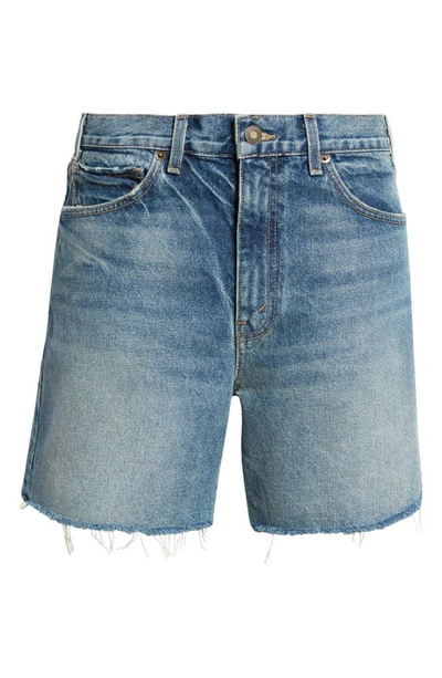Shop Nili Lotan Yoann High Waist Denim Shorts In Summer Wash