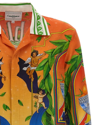 Shop Casablanca 'trophy Orange' Shirt In Multicolor