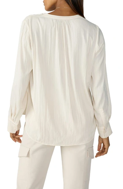 Sanctuary Lizzie Sateen Tunic Top In Cappuccino