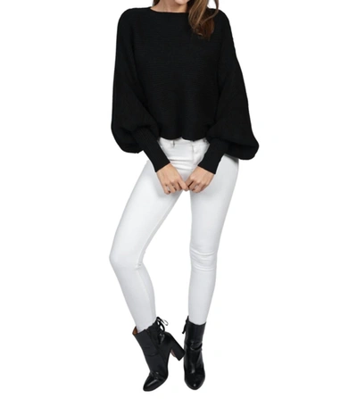 Shop Love Token Luann Dolman Sleeve Sweater In Black