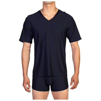 Exofficio Give-n-go V Neck T-shirt In Black In Black