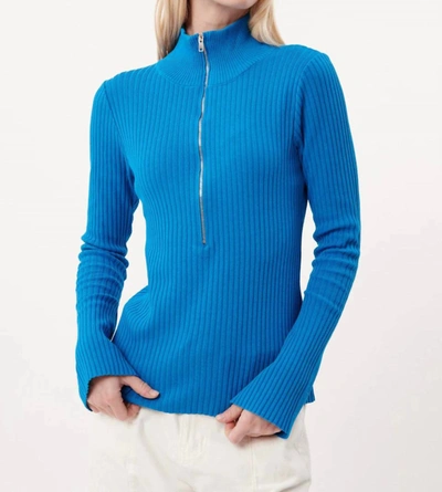 Frnch Mai Sweater In Bleu Azur In Multi