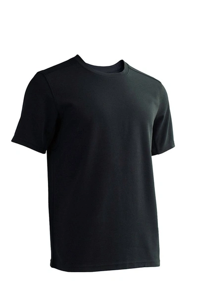 Shop Exofficio Men's Sol Cool Short Sleeve Crew Shirt In Black