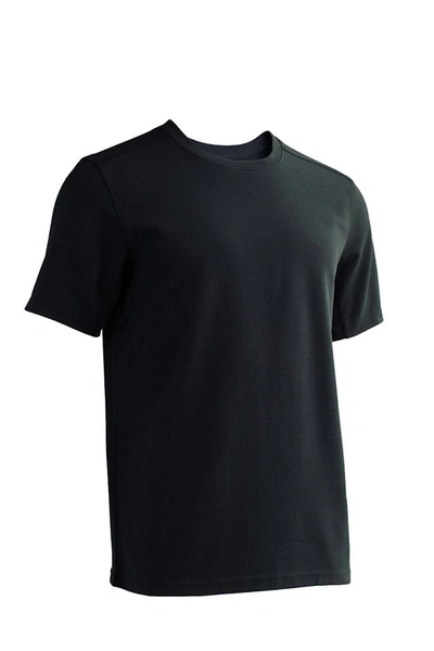 Exofficio Men's Sol Cool Short Sleeve Crew Shirt In Black In Black