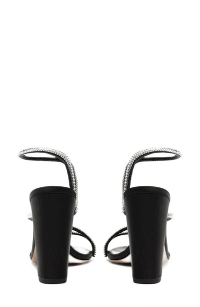Shop Alexandre Birman Polly Crystal Embellished Sandal In Black