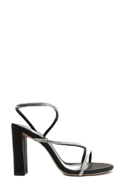 Shop Alexandre Birman Polly Crystal Embellished Sandal In Black