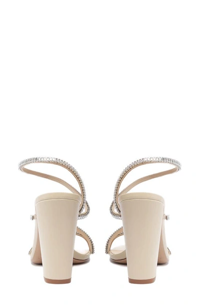 Shop Alexandre Birman Polly Crystal Embellished Sandal In Dove