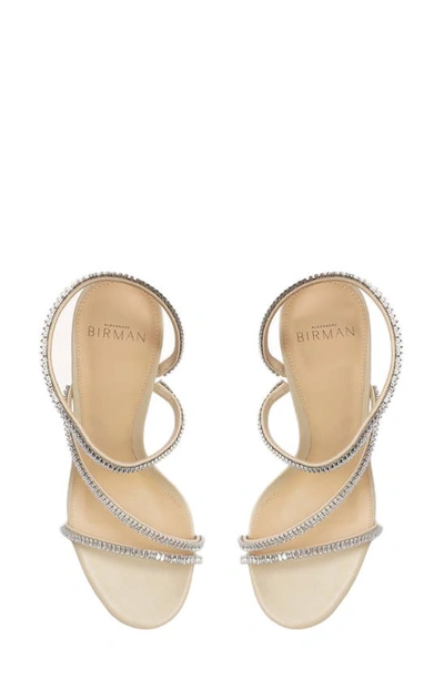 Shop Alexandre Birman Polly Crystal Embellished Sandal In Dove