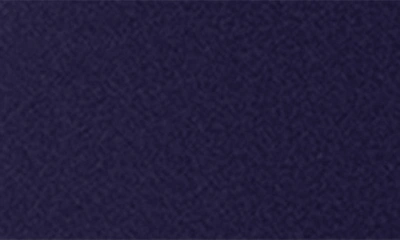 Betsy & Adam Ruffle One-shoulder Trumpet Gown In Navy