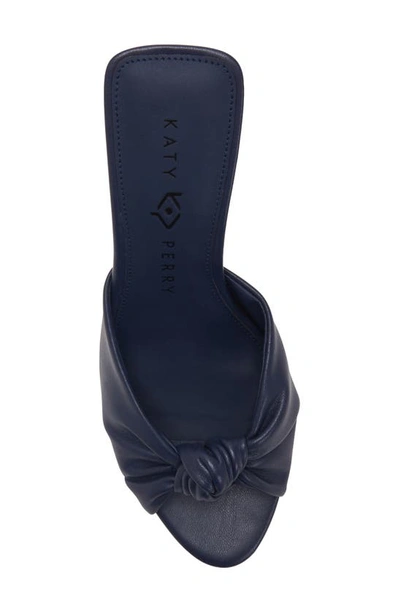 Shop Katy Perry The Framing Heel Knotted Sandal In Midnight Blue