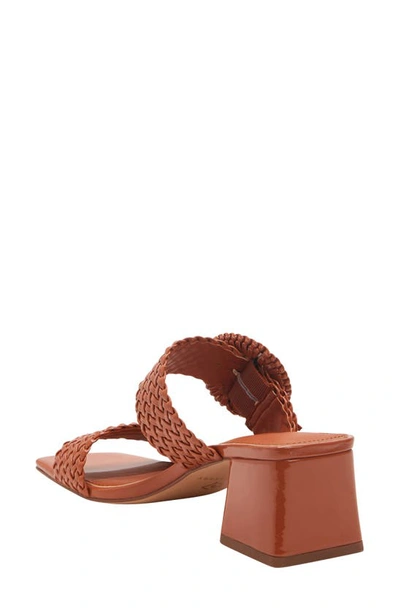 Shop Katy Perry The Gemm Woven Slide Sandal In Ginger Biscuit