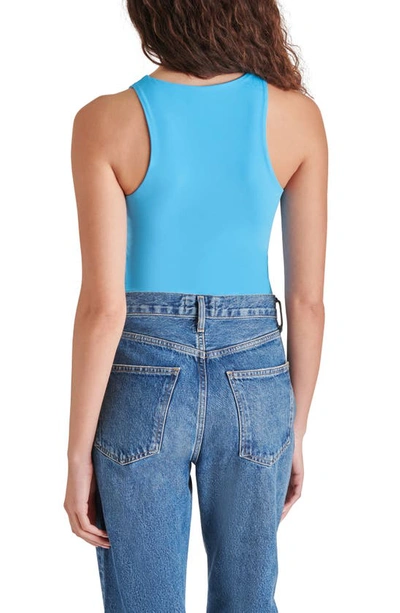Shop Steve Madden Nico Sleeveless Bodysuit In Ashley Blue
