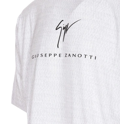 Shop Giuseppe Zanotti T-shirts And Polos In Bianco